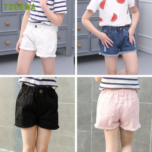 2019 Summer Denim Girls Shorts Teenage Girl Pants Kids Shorts Children Clothes Jean Short Fille Baby Girl Short Pant