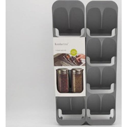 8 Grid Spice Storage Rack Kitchen Sauce Bottle Holder Cabinet Drawer Organizer for Spice