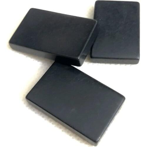 Promotion! 1pcs 100% Natural Shungite Bead Pendant,18x27x4mm Rectangle Healing Pendant,Energy healing Stone,radiation protection