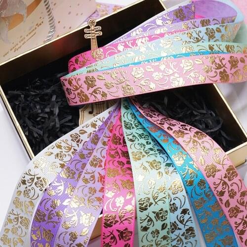 Free shipping 50 yard per size printed grosgrain ribbon I4101397