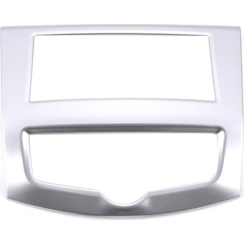 For Nissan Navara NP300 2015-2020 Car Central Control GPS Navigation Panel Cover Trim Frame Sticker Accessories, Silver
