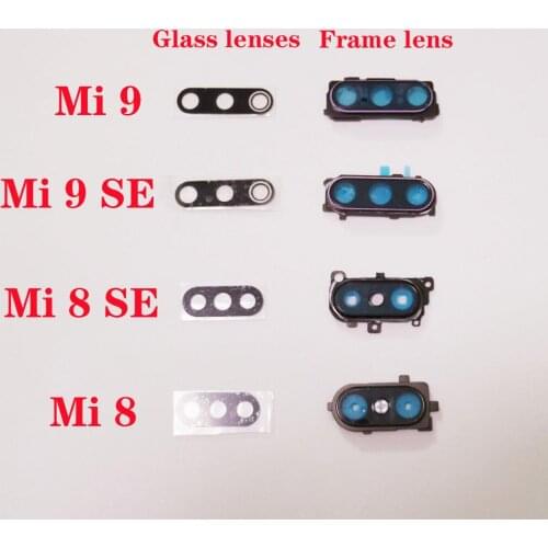 For Xiaomi Mi 9 Mi 9 SE Mi 8 Mi 8 SE lens cover glass camera suitable mirror frame mirror head rear lens