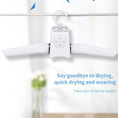 Electric Drying Rack Portable Hanging Dryer Household Travel Mini Foldable Dryer Clothes Shoe Heater Clothes Dryer White Color