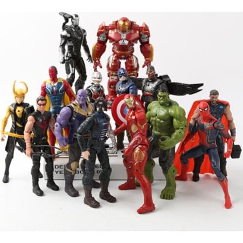 Marvel Avengers 3 infinity war Movie Anime Black Panther SpiderMan Captain America Ironman hulk thor Action Figure Toys