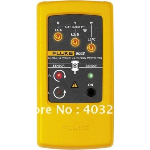 Fluke 9040 9062 Motor and 3 Phase Rotation Indicator Tester Meter 100% Authentic
