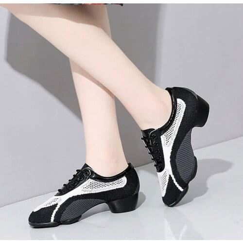 Hipposeus Women Men Dance-Shoes Modern Latin Boys Tango Girls Salsa Dancing Shoes Ballroom Dancing Shoes Low Heel Profesional