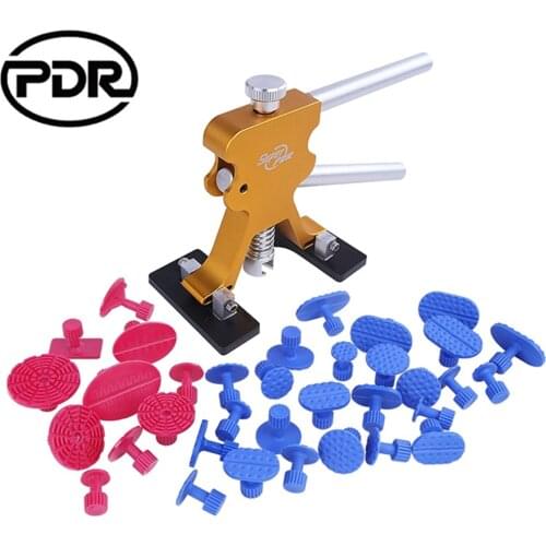 PDR Tools Paintless Dent Repair Tools Car Puller Dent Removal Hand Tool Set Dent Puller Lifter Glue Tabs for Car Dent Repair