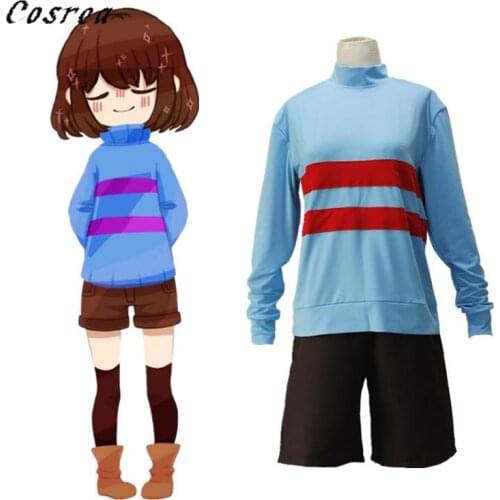 Game Undertale Clothing Necklace Chara Frisk Cosplay Costumes Unisex Hoodies Sweatshirts Shorts Suits For Women Mens Pullover