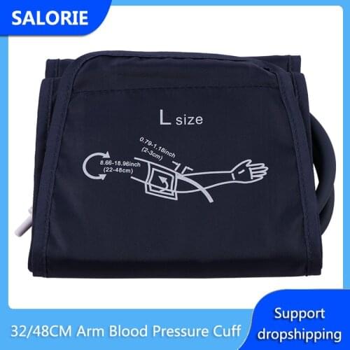 32/48 Cm Arm Blood Pressure Cuff Belt for Blood Pressure Monitor Sphygmomanometer Meter Tonometer Large Length 5mm Port