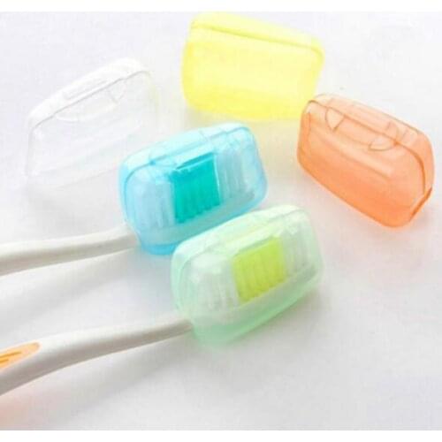 6 pcs Portable Travel Toothbrush Head Toothbrush Case Protective Caps Health Germproof Toothbrushes Protector