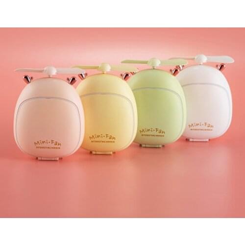 Creative summer new products, Makeup mirror, Desk lamp fan, night light, lady charging USB portable fan, small mirror, Girl gift