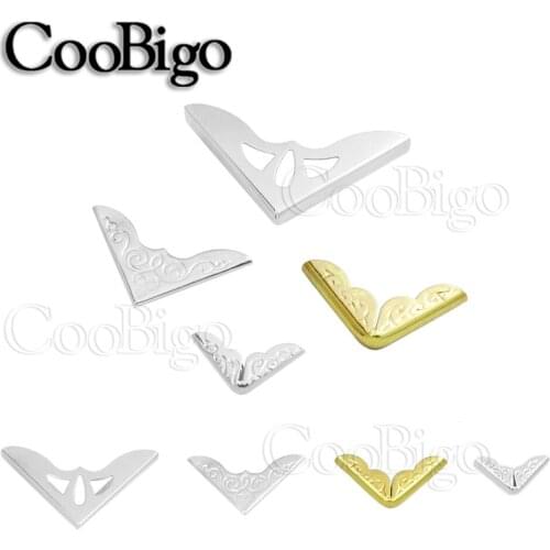 100pcs Book Folder Scrapbooking Albums Menus Metal Folders Corner Protectors Card File For DIY Scrapbook Notebook Accessories