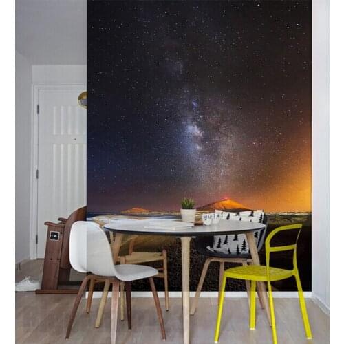 Custom 3D nature mural,aesthetic fantasy star volcanic scenery photography ,living room TV wall bedroom wallpaper