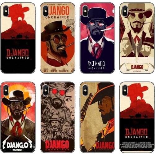 Django Unchained movie poster Transparent Phone Case For Huawei P30 P20 Pro P10 P9 P8 Lite Y5 Y6 Y7 Y9 P Smart Plus 2018 2019
