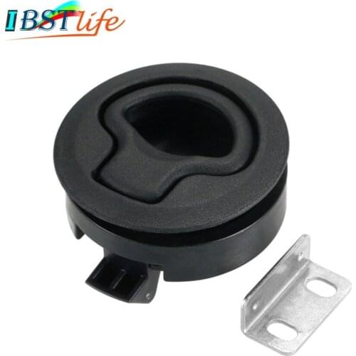 IBST LIFE Black nylon NO key Flush Boat marine Latch Flush Pull Latches Slam lift handle Deck Hatch marine hardware