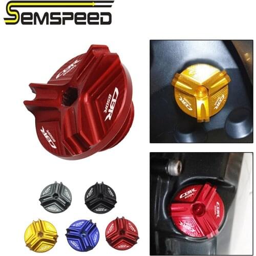 SEMSPEED M20*2.5 LOGO CB CBR 650R Motorcycle Engine Oil Drain Filler Cup Cap Plug Cover Screw For HONDA CB650R CBR650R 2019 2020