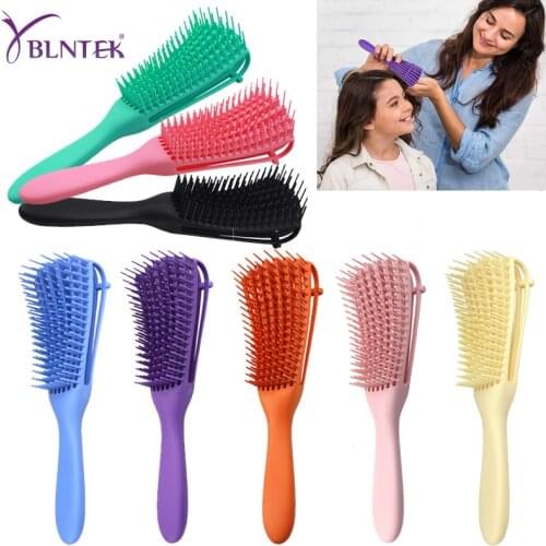 YBLNTEK Detangling Hair Brush Massage Wet Hair Comb Detangler Hairbrush 2a to 4c Kinky Wavy/Curly/Coily/Wet/Dry/Oil/Thick Hair