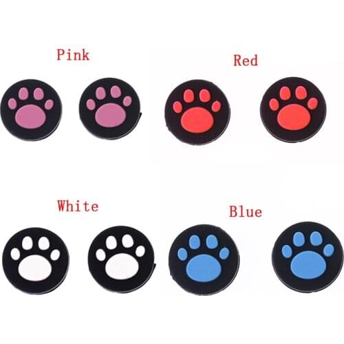 2pcs Cat Paw Analog Controller Thumbstick Grip Cap Protective Cover For Sony PlayStation Ps Vita PS Vita PSV 1000/2000 Slim