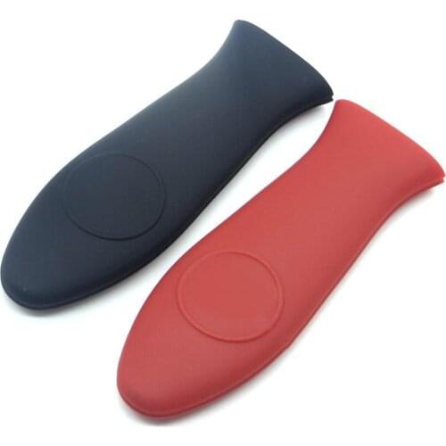1PC Non-Slip Silicone Handle Holder Cookware Parts Potholder Cast Iron Skillet Grip Sleeve Cover Pots Pans Handle Parts