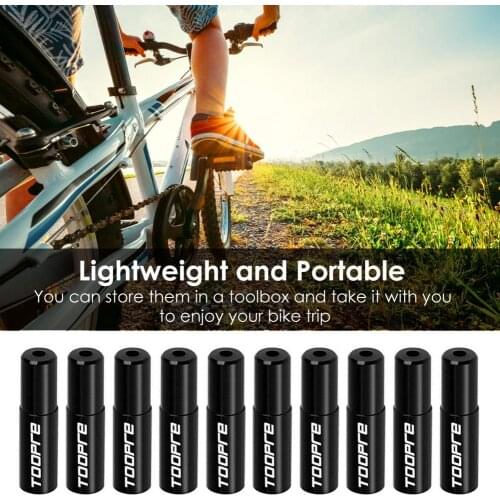 10Pcs/set 4mm 5mm Bike Brake Cable Shift End Cap Wire Tube Plugs MTB Bicycle Line Pipe Brake Cable Lever Pipe Cap Dust Covers