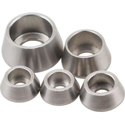 2Pcs M2 M2.5 M3 M4 M5 M6 M8 M10 Stainless Steel 304 Cone Washers Fisheye Washer Allen Gaskets Hex Socket Cup Gasket 10mm-25mm OD