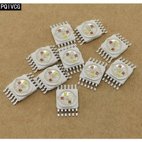 20 pieces / 18W RGBWA UV 6-in-1 led chip par lights led Lamp beads 18w 6 color led light source