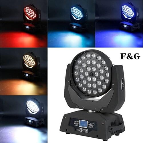 36 LED focusing moving head dyeing lights can rotate 4 in 1/5 in 1/6 in 1 professional DMX 512 DJ disco party lighting