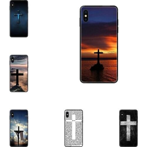 Type Christian Jesus The Cross For Samsung Galaxy A5 A6 A7 A8 A10 A10S A20 A20S A20E A21S A30S A40 A50 A70 A71 A70E Black Soft