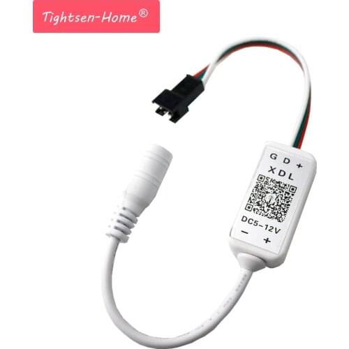 DC5V-12V XDL Magic led controller Bluetooth SPI,for all kinds of IC pixels lights WS2801 WS2811 WS2812B pixel Strip APP Control