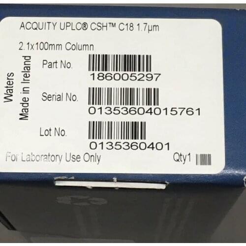 For Waters 186005297 UPLC CSH Column C18 100x2.1 Mm 1.7u