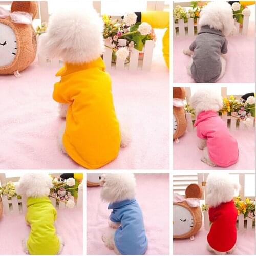 Breathable Dog T-Shirt Pet Clothes Apparel Costumes Summer Puppy Coat Cat Jacket Casual Cute Suit Comfortable Dog Shirt 5 Colors