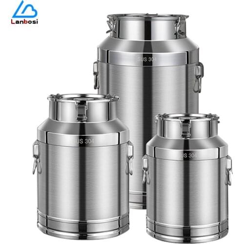 SUS304 Stainless Steel Airtight Barrel Edible Peanut Oil Milk Barrel Wine Fermentation Barrel Rice Barrel Tea Storage Tank