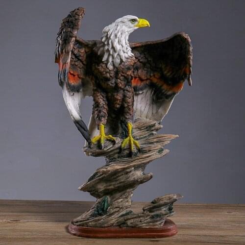 Simulation Of The Eagle Eagle Resin Decorative Ornaments Opening Gifts Eagle Wings Home Model House Crafts