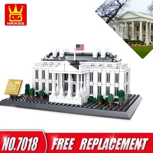 WANGE Building Blocks The White house of Washington 771pcs Bricks DIY Educational Kids Toy Home Decor NO.7018