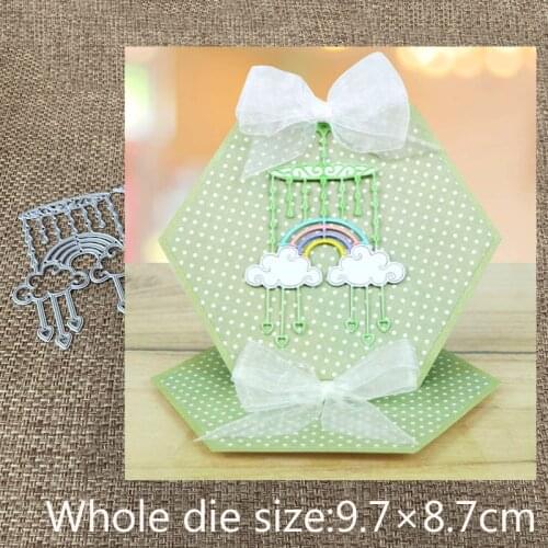New Design Craft Metal Cutting Dies new Rainbow cloud ornaments Scrapbooking Album DIY Paper Card Craft Embossing Die Cuts
