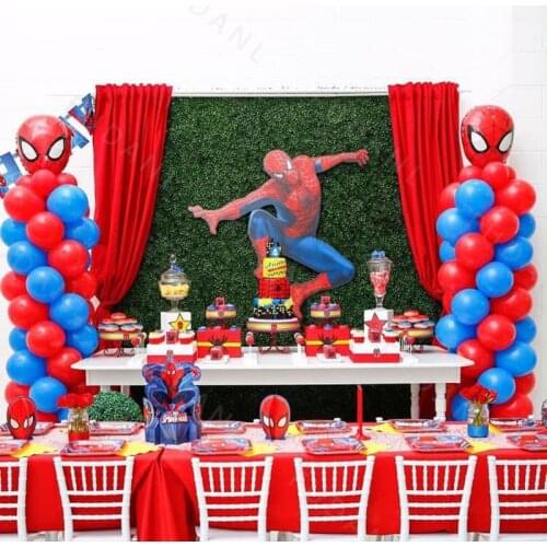 132pcs Marvel Arch Glarland Kits Balloons Set For Kids Superhero Spiderman Globos Birthday Party Decoration Supplies