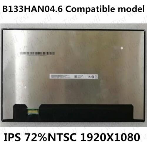 Original 13.3" IPS 72% NTSC LCD Screen Panel Matte For Dell E7380 E7390 1920x1080 Display N133HCE-G52 B133HAN04.6 LP133WF4-SPD1