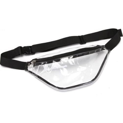 LXFZQ 2019 NEW Holographic Waist Bags Women Pink Silver Fanny Pack Female Belt Bag Black PVC Waist Packs Laser Chest Phone Pouch