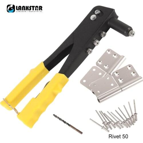 Manual Light Rivet Gun 54in1 Kit Light Hand Rivet Machine Blind Rivet Manual Drain Repair Tool Metal Carpentry Heavy Hand Tools
