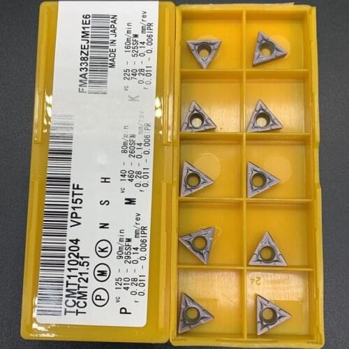 10PCS TCMT110204 VP15TF/UE6020/US735 Carbide Inserts Internal Turning Tools Cutting Tool CNC Tools Lathe cutter