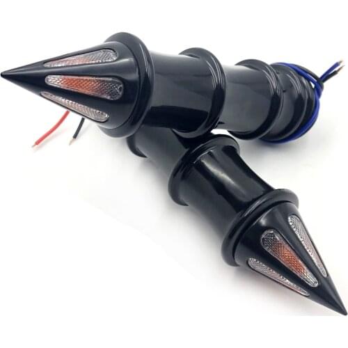 Aftermarket free shipping motorcycle parts Spike Grip for Turn Signal for Kawasaki Vulcan 500 800 900 1500 1600 2000 BLACK