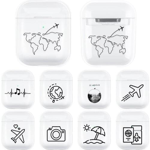 Protective Case for Airpods 1 2 Earphone Case Accessories for Apple Airpods Wireless Charging Case Clear Air Pods Cover Fundas