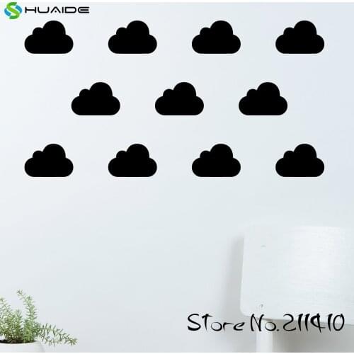 30pcs/set Black White Clouds Wall Pattern Decal Sticker Removable DIY Vinyl Wall Stickers For Kids Room Girl Boys Mural A361