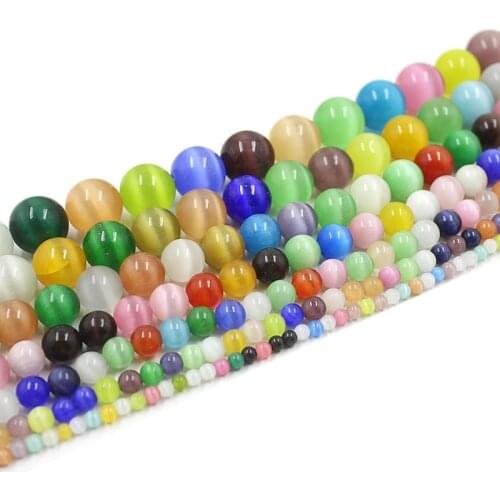 6/810mm Colorful opal beads DIY Beads DIY making Jewelry fittings