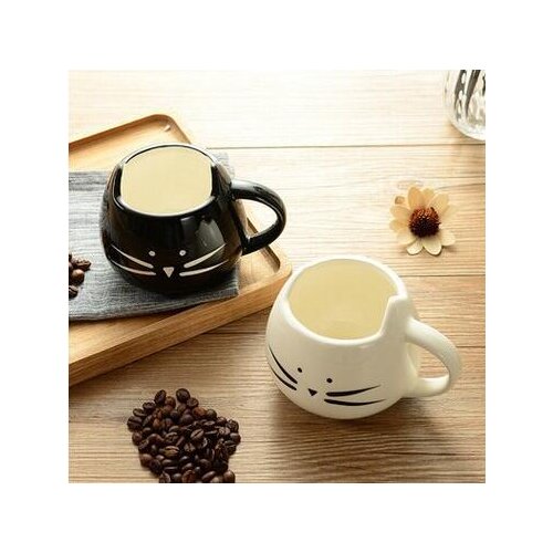 60pcs/lot Boutique Coffee Cup Cat Animal Milk Cup Ceramic Lovers Mug Cute Birthday gift,Christmas Gift lin4886