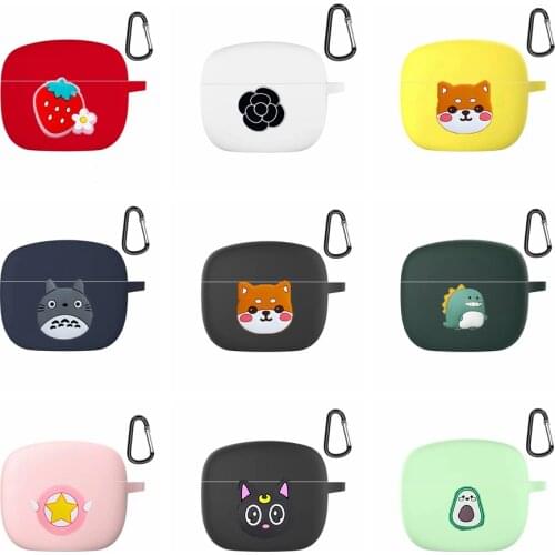 For JBL Tune 215 Case Cartoon cat/dog funny Silicone Wireless Bluetooth Earphones Cover cute for Jbl215 Anti-fall Protect Case