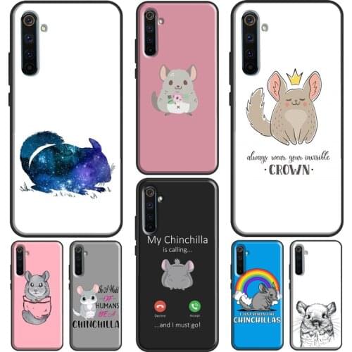 Cartoon Chinchilla Case For Realme 6 7 8 Pro Q3 GT Neo C21 C15 C3 Funda For OnePlus 8 Pro 9 Pro Nord 7T 8T 9R