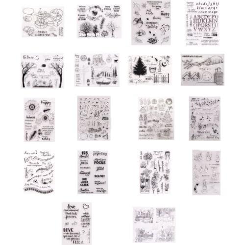 Tree Flower Silicone Clear Seal Stamp DIY Scrapbooking Embossing Photo Album Decorative Paper Card Craft