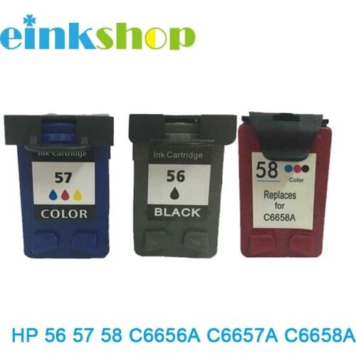 Einkshop compatible ink cartridge C6656A C6657A C6658A For HP 56 57 58 for hp Officejet J5500 All-in-One Series J5508 J5520