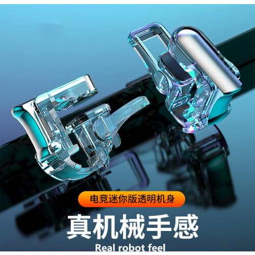 GT01 Mobile Phone Gaming Trigger Controller for Pubg Gamepad Joystick Aim Shooting L1R1 Metal Key Button for IPhone Android Game